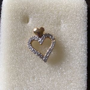 14k Charm with diamonds